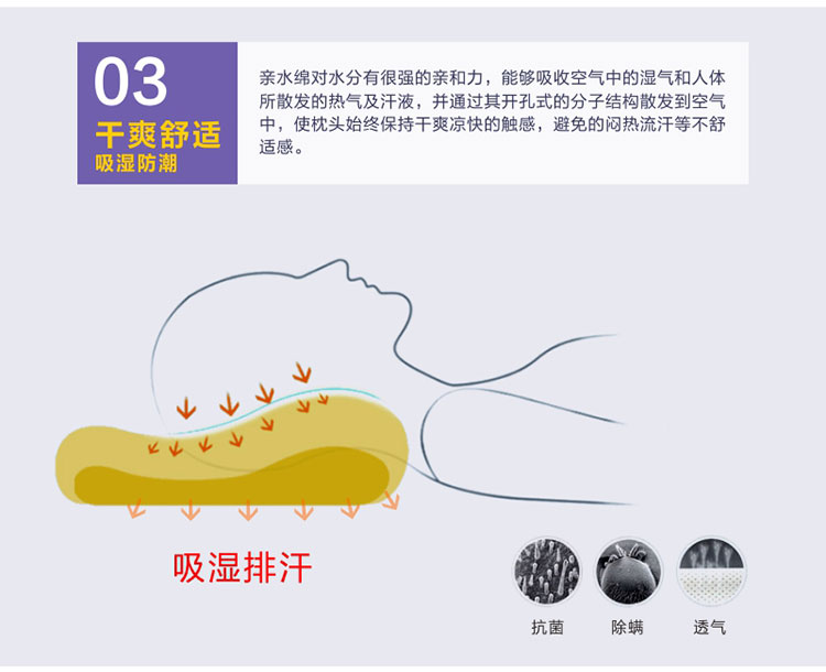佳爽E32慢回彈記憶枕頸椎枕頭健康保健枕護頸勁椎枕親水棉大長枕